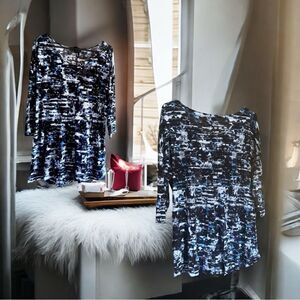 Mercer & Madison Blouse l 3/4 Sleeve l 100% Rayon l 1X l EUC